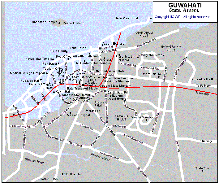 map of guwahati
